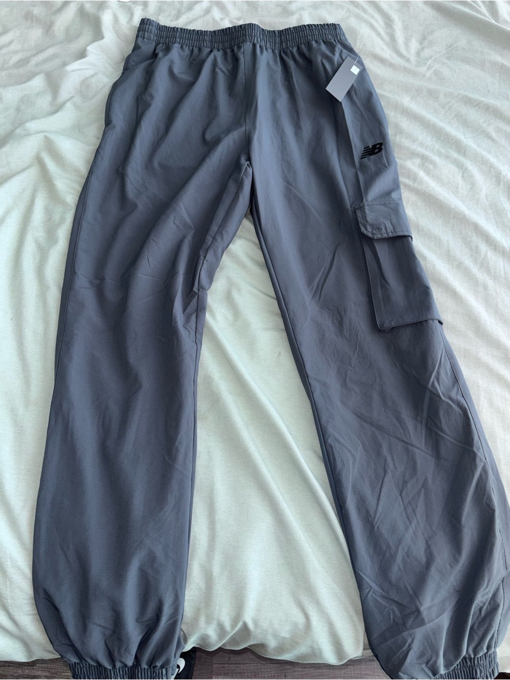 New Balance Men's Charcoal Gray Cargo Joggers